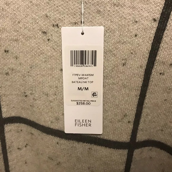 EILEEN FISHER Pullover Sz M Organic Cotton Wool - Picture 6 of 7